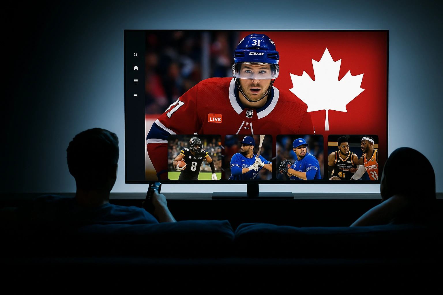 Live Canadian sports — NHL, CFL, UFC and Premier League on Maxvify